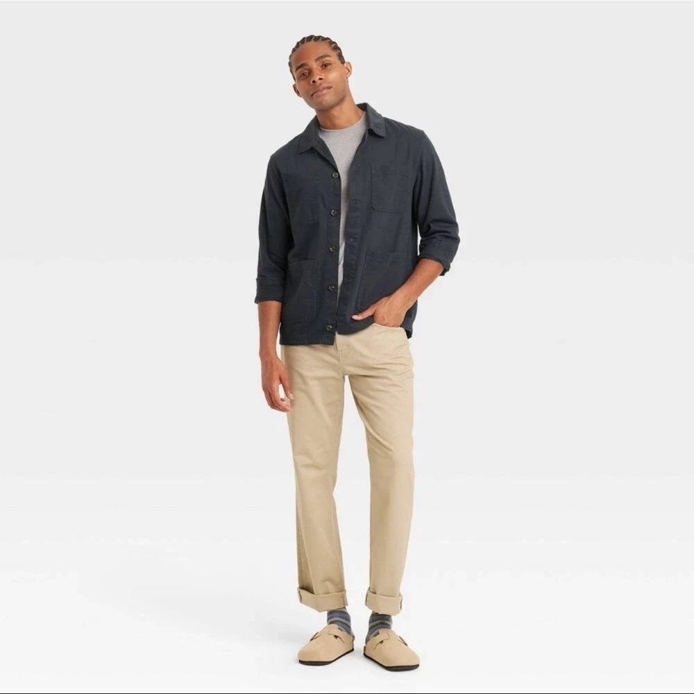 Goodfellow & Co. Men’s Big And Tall Flex Denim Multi Pocket Chore Jacket